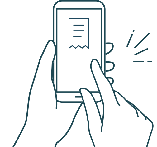 スマホでレシートを撮影